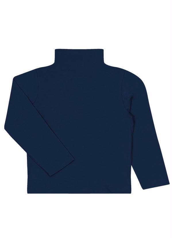Blusa Infantil Menina Básica Azul