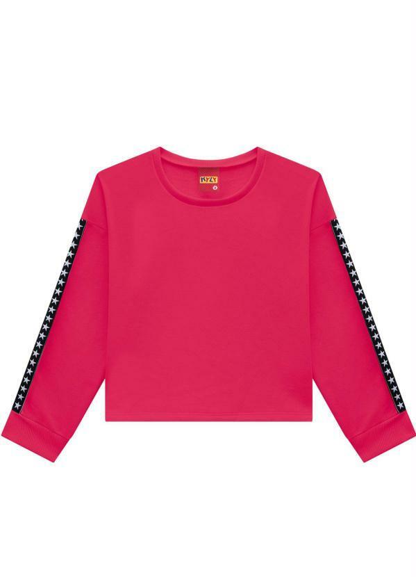 Vista 2 Blusa Infantil MeninaRosa Kyly Kyly