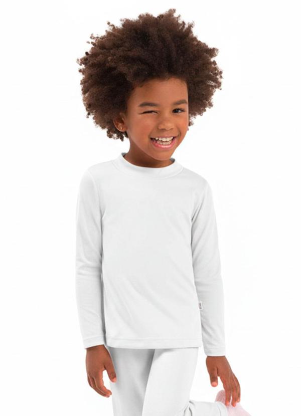 Blusa Infantil Gola Molde Branco