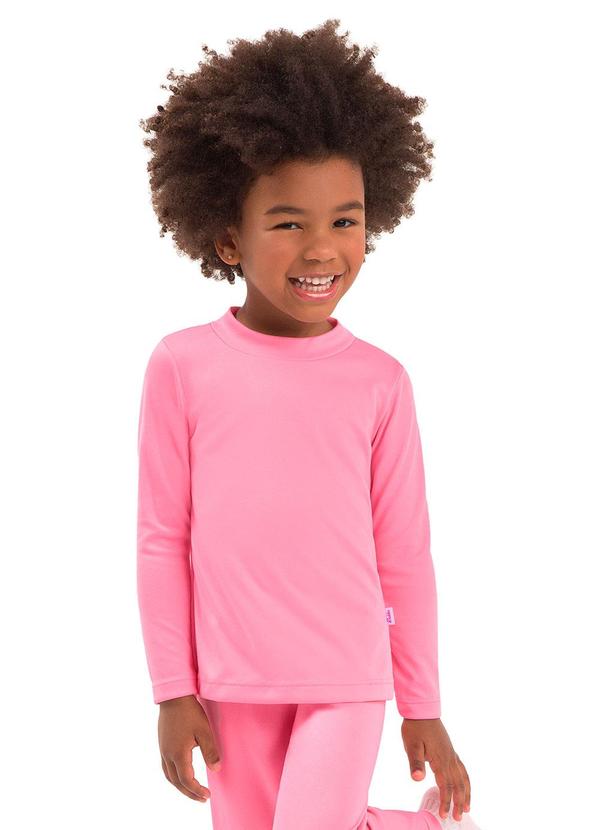 Blusa Infantil Gola Molde Rosa