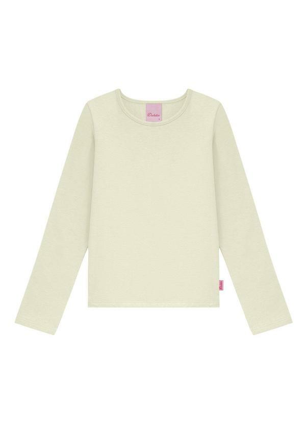 Blusa Infantil Manga Longa Branco
