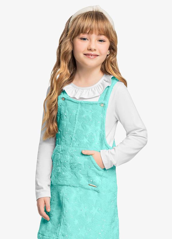 Vista 2 Blusa Infantil Manga Longa Cotton Branco Trick Nick Trick Nick