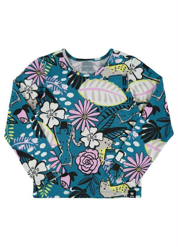Vista 2 Blusa Infantil Manga Longa Verde Quimby Quimby