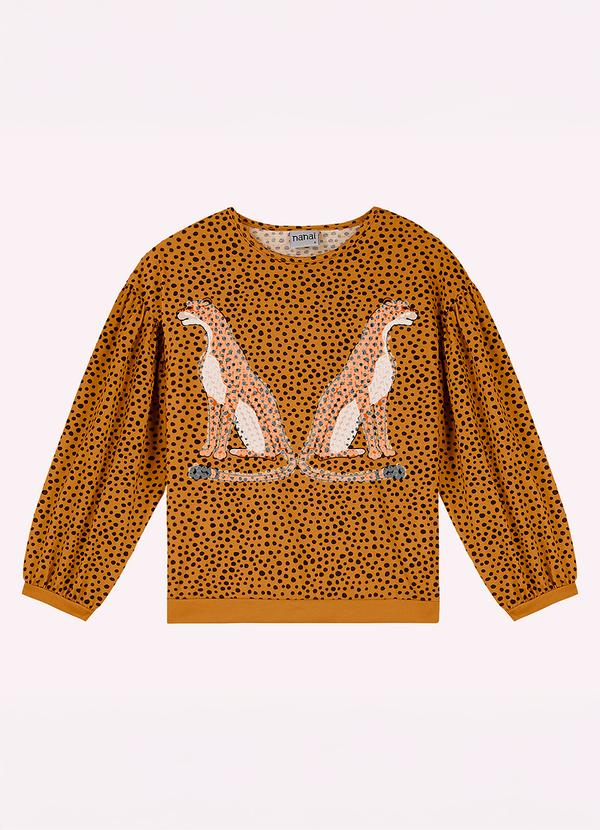 Blusa Infantil Menina com Lantejoula Amarelo