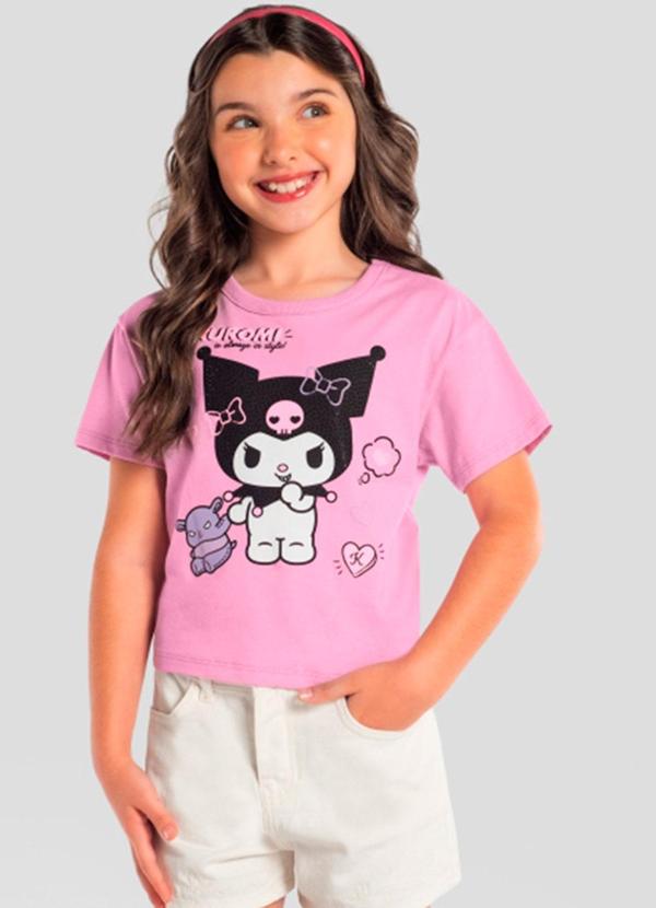Blusa Infantil Menina da Hello Kitty Rosa