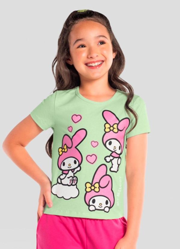 Blusa Infantil Menina da Hello Kitty Verde