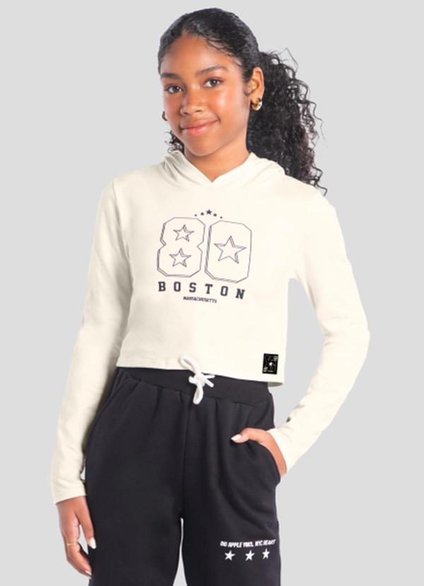 Blusa Infantil Menina em Cotton Natural