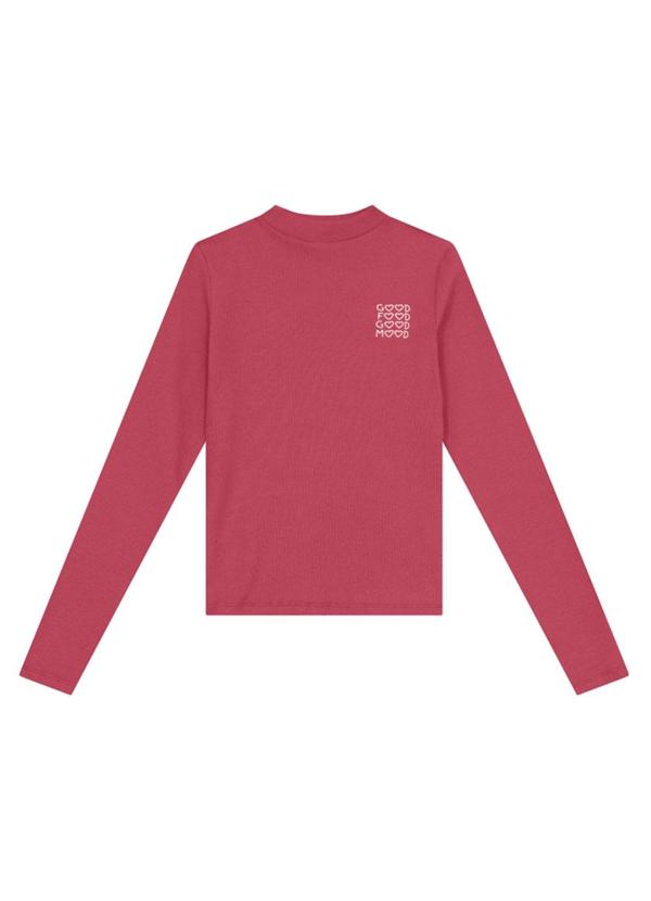Blusa Infantil Menina em Ribana Vermelho