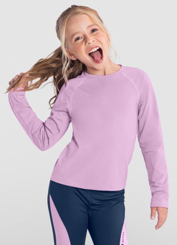 Blusa Infantil Menina Esportiva Rosa