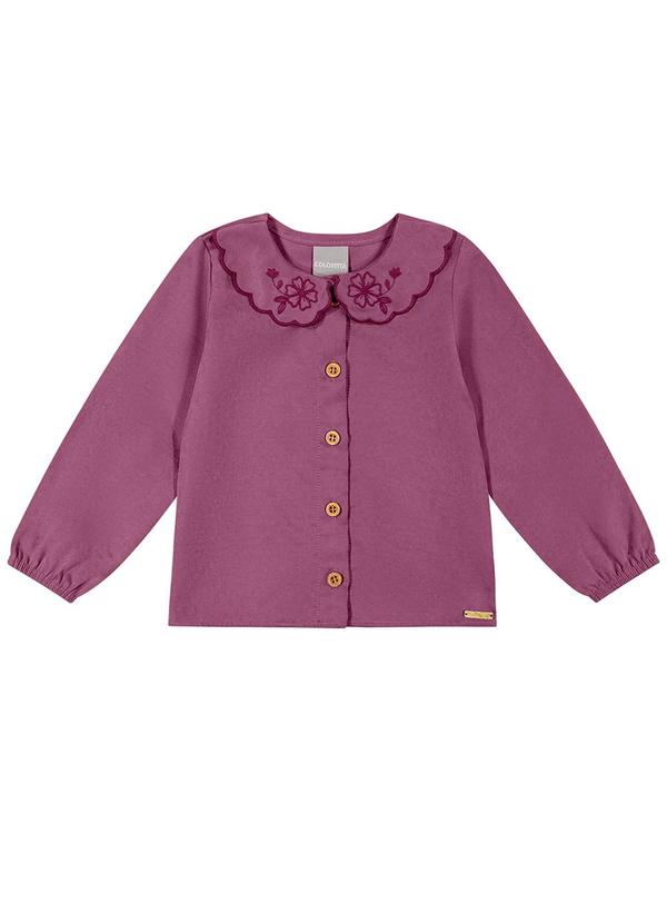Blusa Infantil Menina Gola Boneca Rosa
