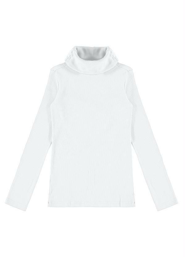 Vista 2 Blusa Infantil Menina Manga Longa Branco Malwee Kids Malwee Kids