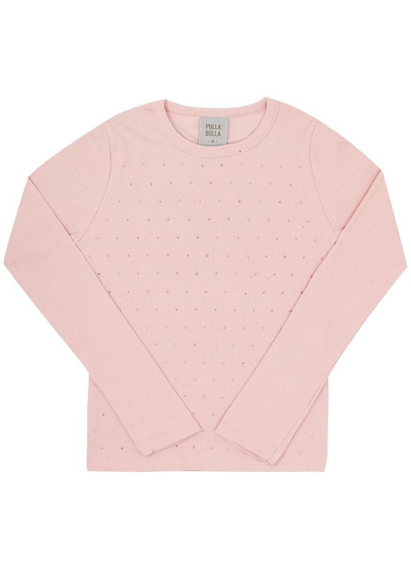 Blusa Infantil Ribana com Elastano Leve Bege