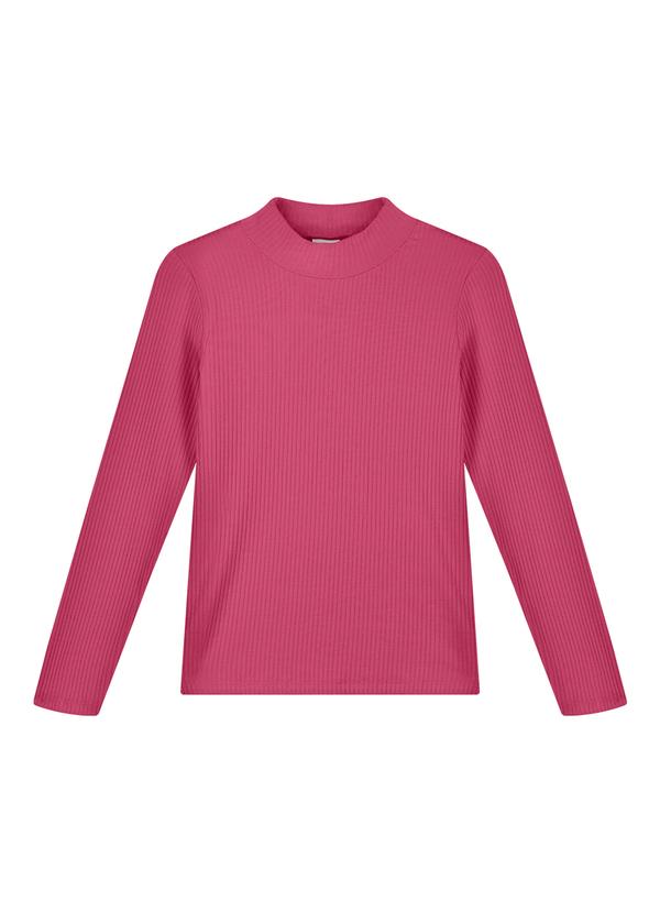 Blusa Infantil Unissex em Moletom sem Felpa Rosa