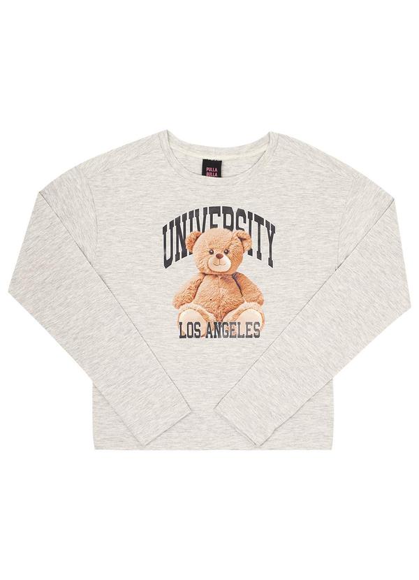 Blusa Juvenil Menina Meia Malha Mescla