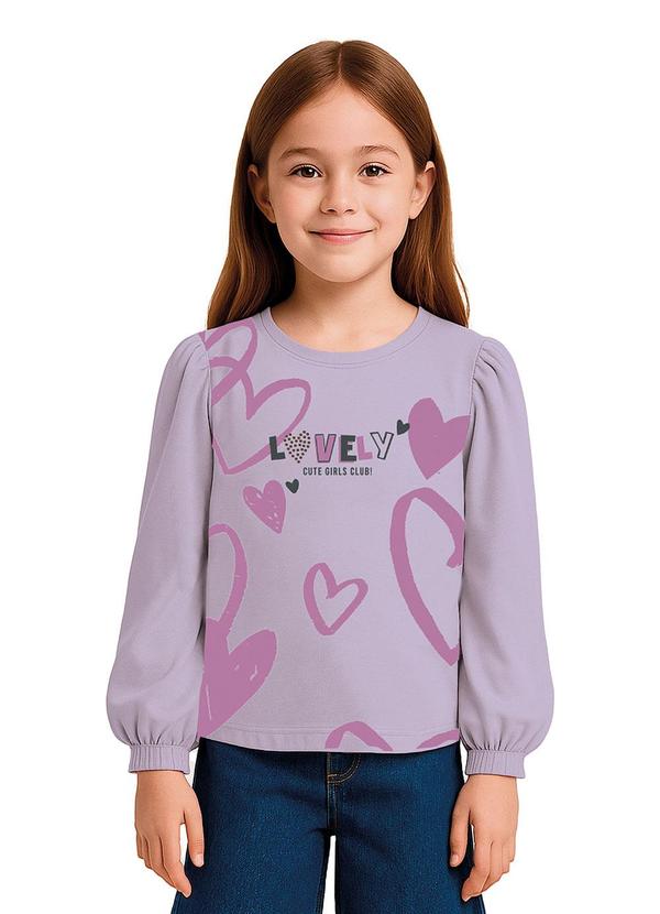Blusa Lovely com Strass Lavanda