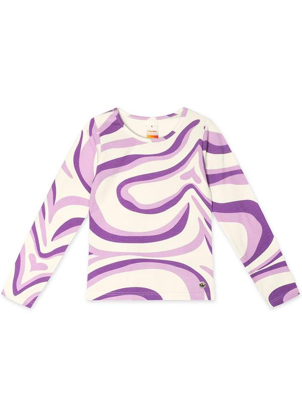 Vista 2 Blusa Manga Longa Antiviral Roxo Marisol Marisol