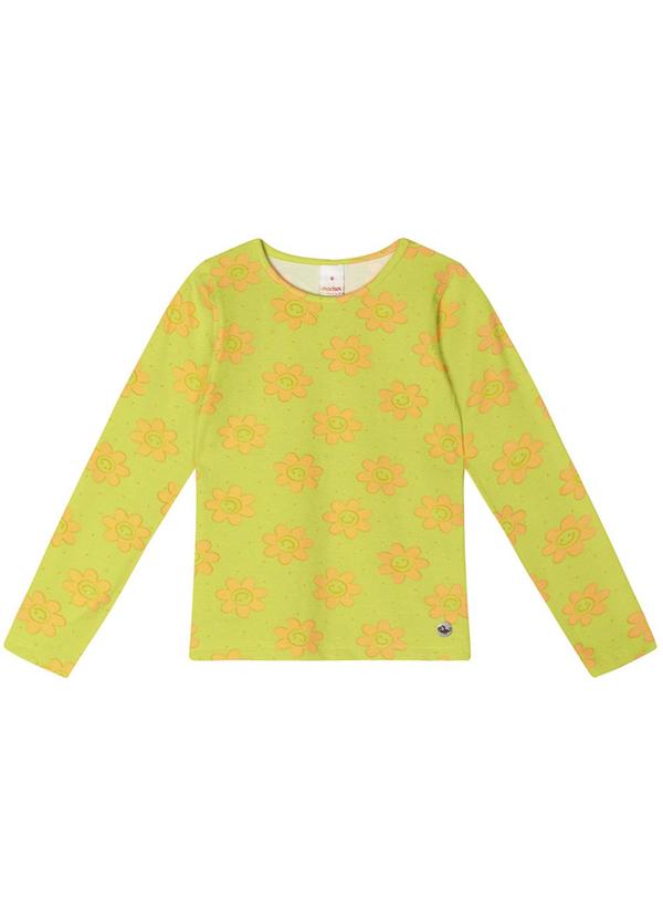Vista 2 Blusa Manga Longa Antiviral Verde Marisol Marisol