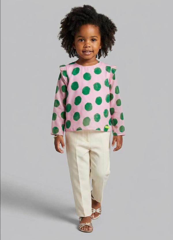 Blusa Manga Longa Bebê Verde