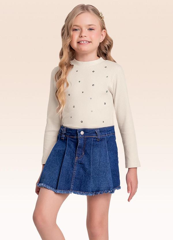 Blusa Manga Longa Bege