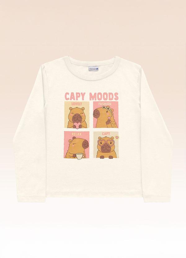 Blusa Manga Longa Bege