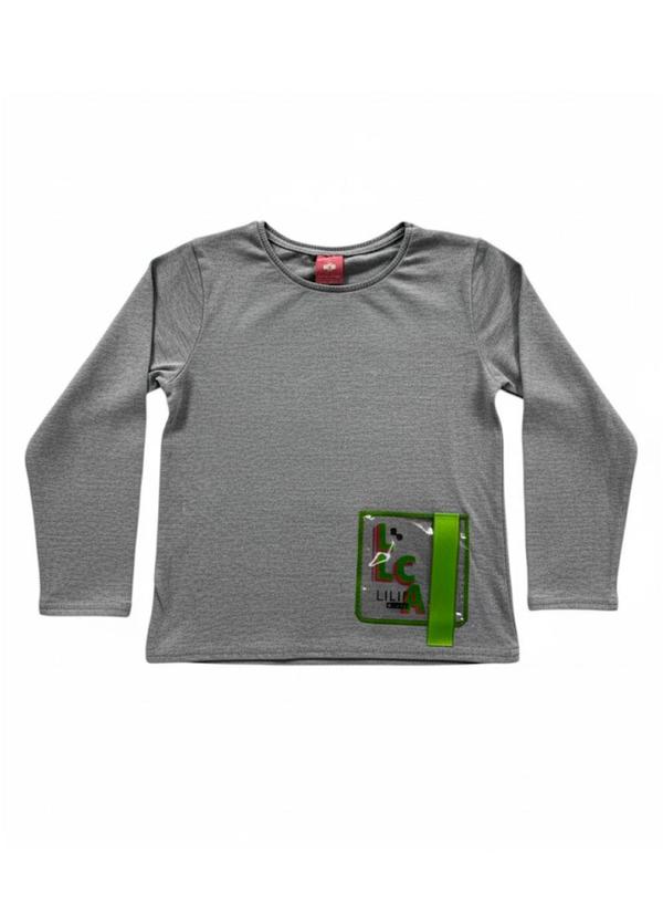 Blusa Manga Longa Cinza