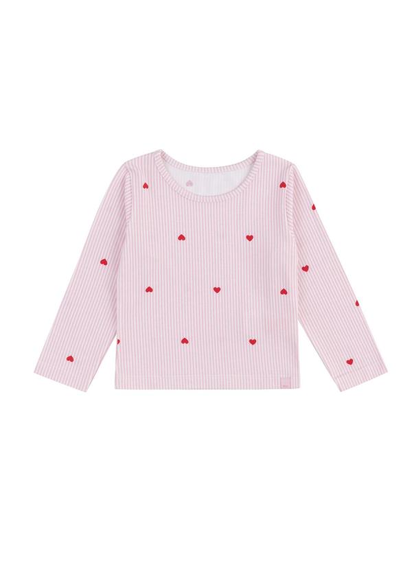 Blusa Manga Longa Estampada Marisol Rosa