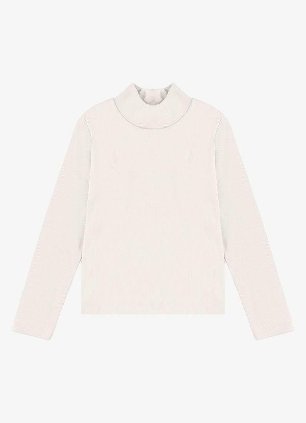 Blusa Manga Longa Feminina em Ribana Bege