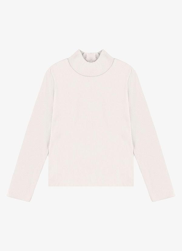 Blusa Manga Longa Feminina em Ribana Bege