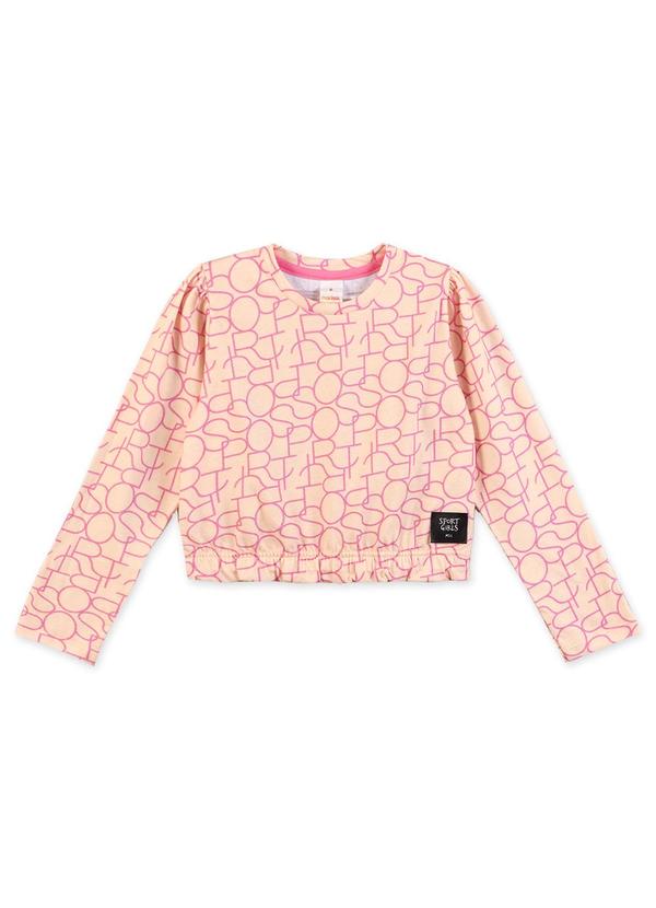 Blusa Manga Longa Infantil Bege