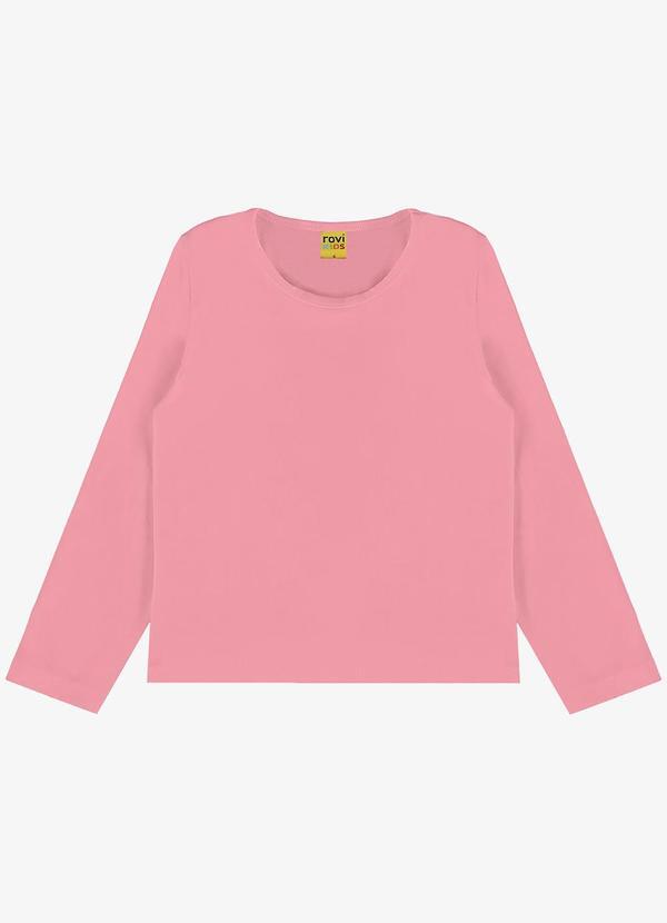 Vista 2 Blusa Manga Longa Infantil Feminina Rosa Rovi Kids Rovi Kids