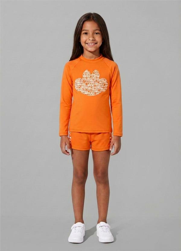 Blusa Manga Longa Laranja