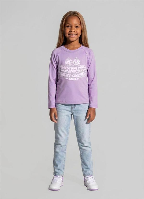 Blusa Manga Longa Lilas
