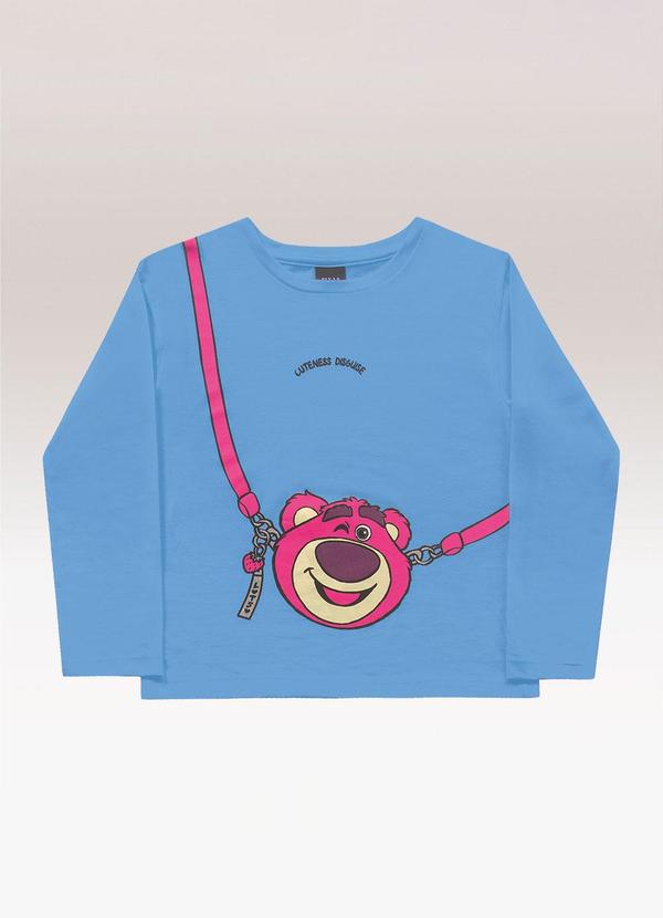 Blusa Manga Longa Lotso Azul