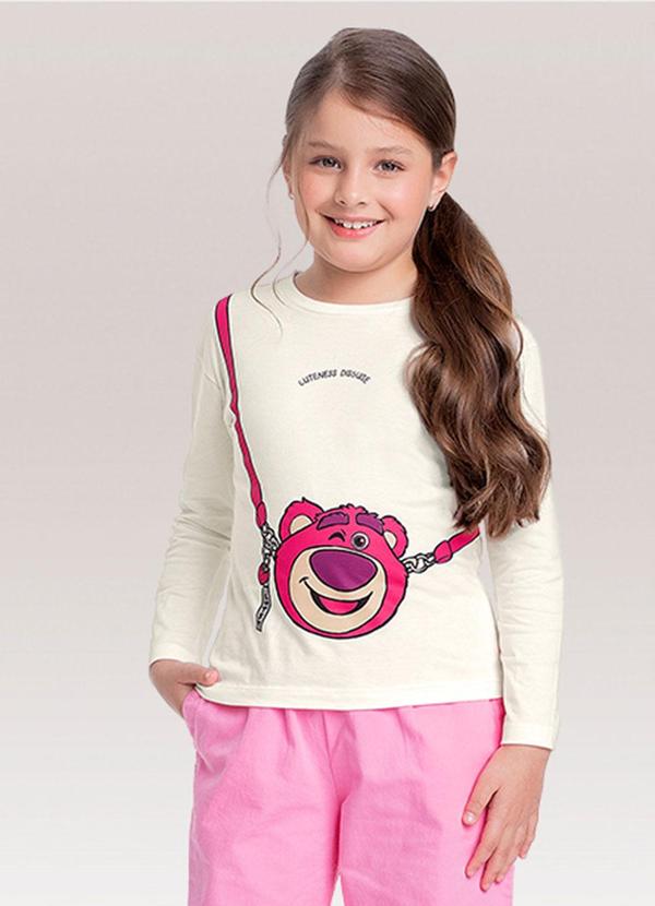 Blusa Manga Longa Lotso Bege