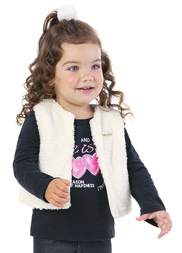 Blusa Manga Longa Meia Malha Estampa Preto