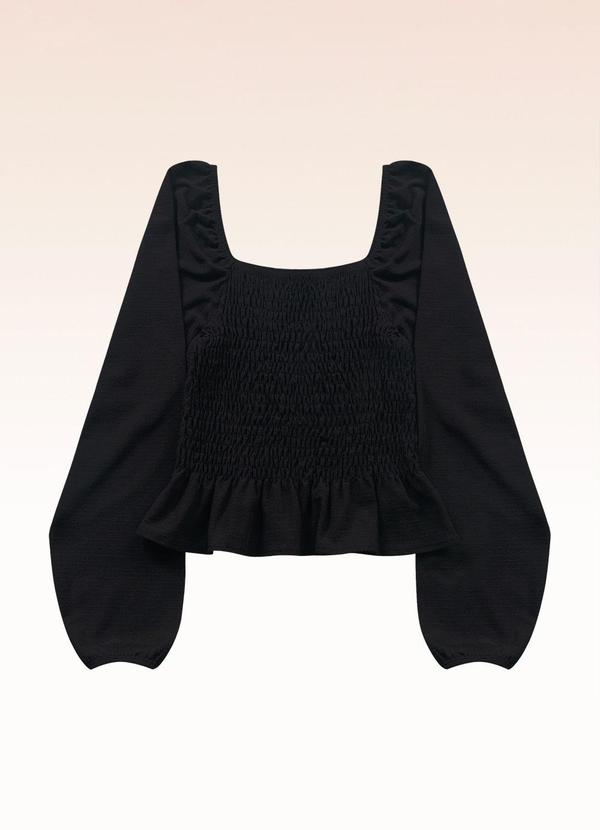 Blusa Manga Longa Preto