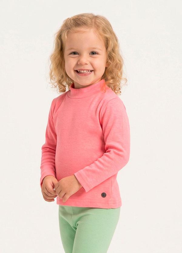 Vista 2 Blusa Manga Longa Repelente a Água Rosa Marisol Marisol