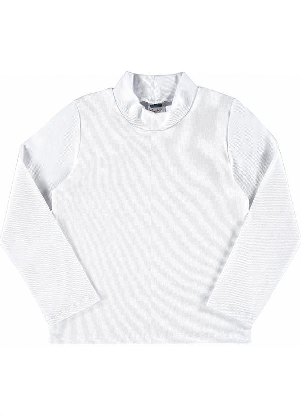 Vista 2 Blusa Manga Longa Unissex em Punho Branco Marlan Marlan