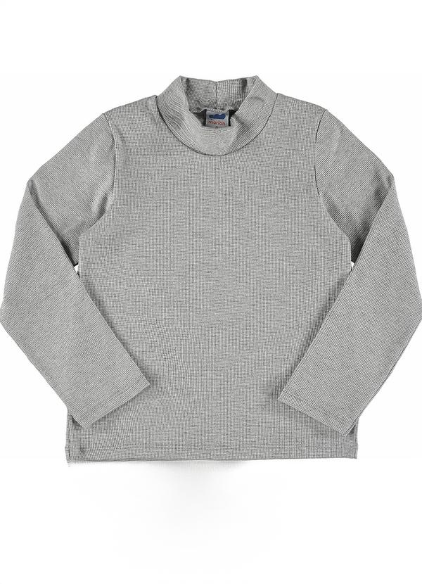 Vista 2 Blusa Manga Longa Unissex em Punho Cinza Marlan Marlan
