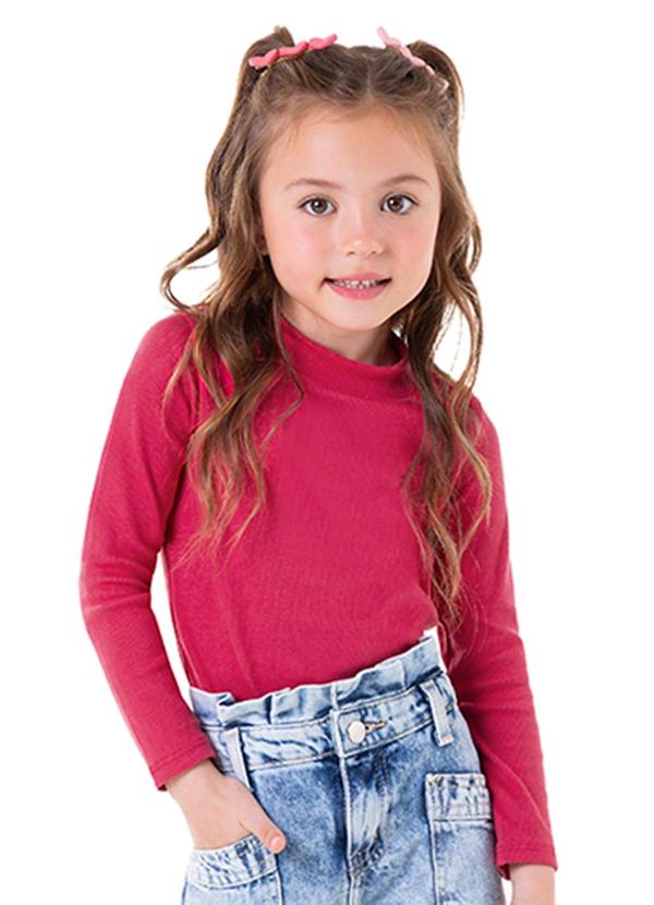 Vista 2 Blusa Manga Longa Unissex em Punho Rosa Marlan Marlan