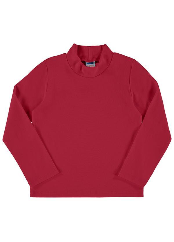 Vista 2 Blusa Manga Longa Unissex em Punho Vermelho Marlan Marlan