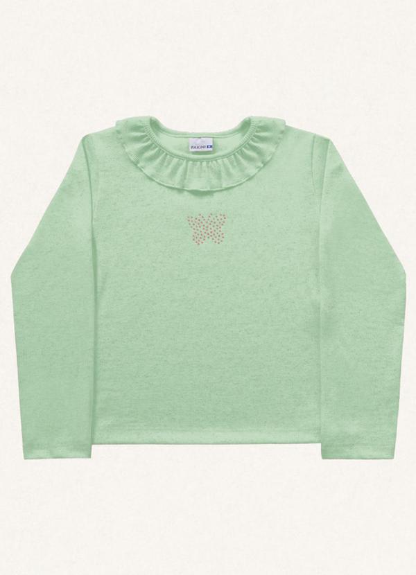 Vista 2 Blusa Manga Longa Verde Fakini Kids Fakini Kids