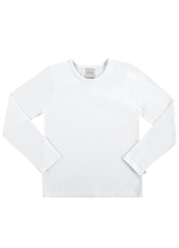 Blusa Meia Malha Penteada Branco