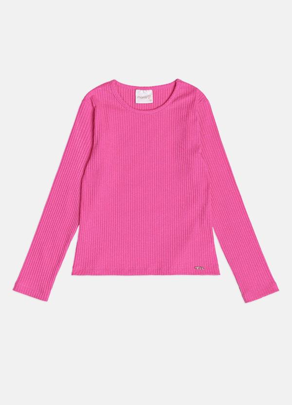 Blusa Menina Infantil Básica Pink Canelada