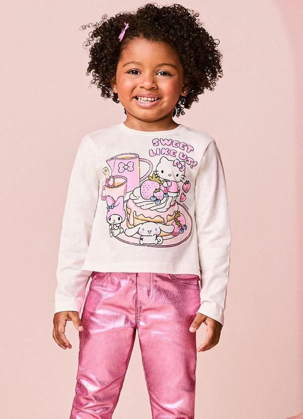 Blusa Menina Infantil da Hello Kitty e Amigos