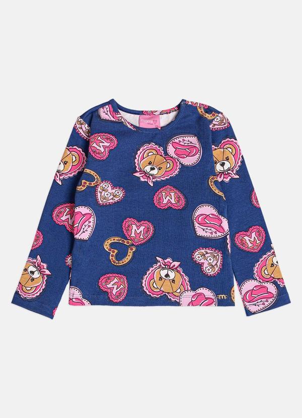 Blusa Menina Infantil de Ursinha Cowgirl