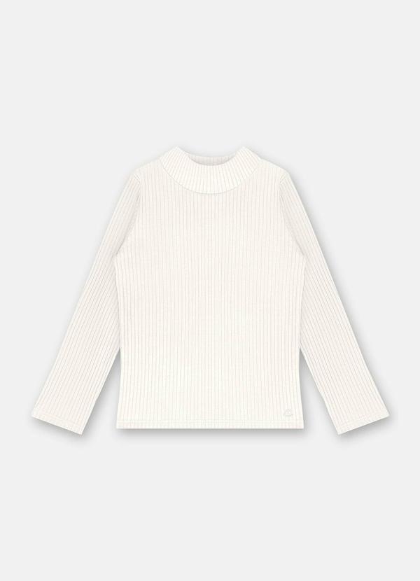 Vista 2 Blusa Menina Ribana Canelada Bege Up Baby Up Baby