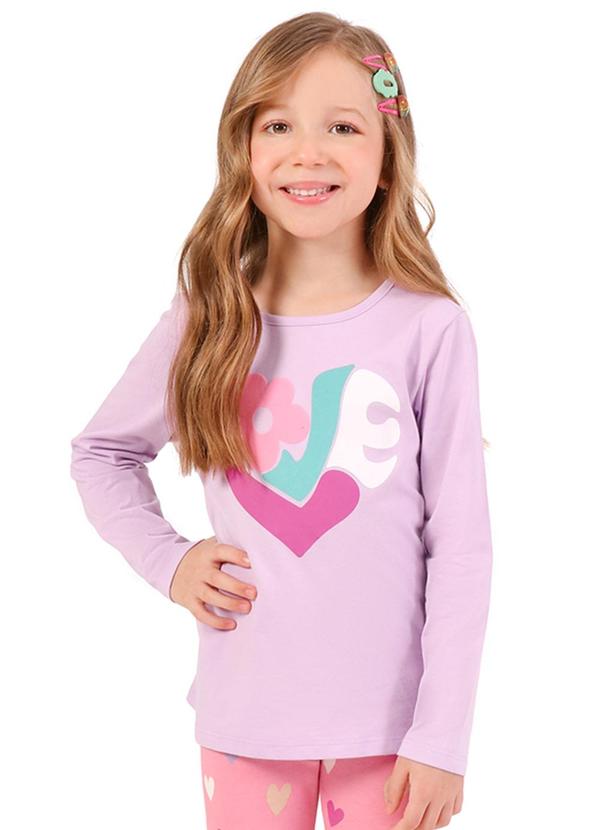 Vista 2 Blusa Ml com Silk Lilas Tink Bink Tink Bink