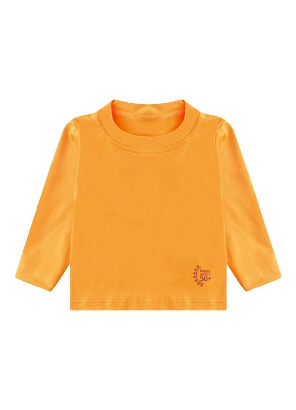 Blusa Proteção Uv Praia Manga Longa Laranja