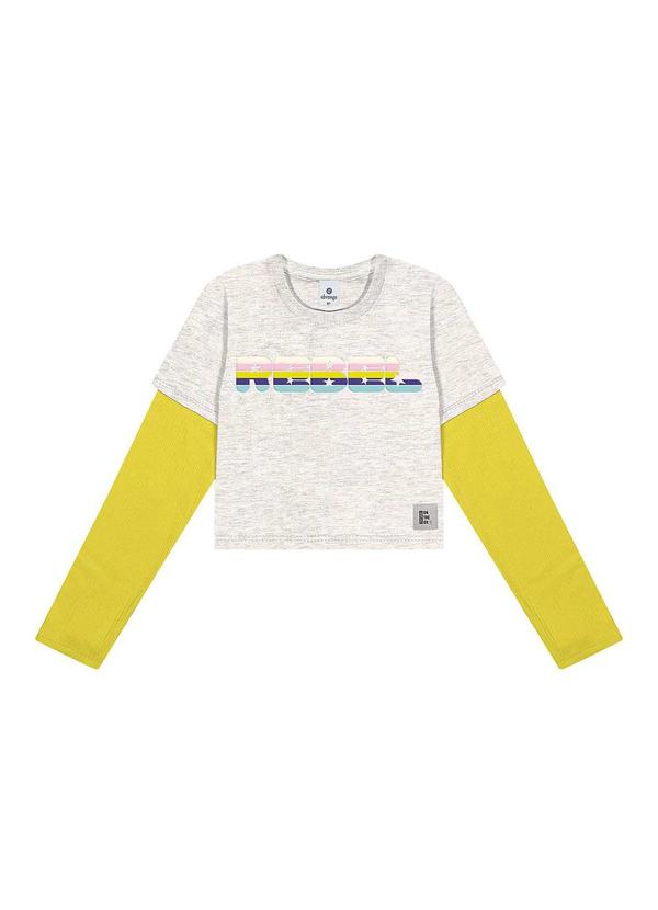 Vista 2 Blusa Rebel Cinza Abrange Abrange
